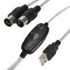 USB MIDI kábel prevodník počítač PC na hudobnú klávesnicu Náhľad obrázku produktu 3
