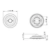 Unterputz Porzellan Retro LED Drehdimmer I PR1 graubeige Produktbild-Vorschau 8