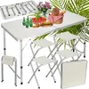 Verk 14469 Set de camping pliant pour 4 personnes beige Voir les images du produit 17