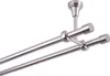 A close-up view of a double curtain rod system mounted to a ceiling. Podgląd zdjęcia produktu
