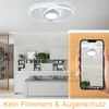 ZMH LED Deckenleuchte Weiß Dimmbar mit Fernbedienung 48 W Produktbild-Vorschau 4