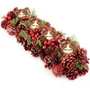COM-FOUR® Adventskrans, langwerpig, kaarsenhouder voor Productafbeelding-voorbeeld 1