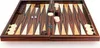 A backgammon board with pieces and dice. Podgląd zdjęcia produktu