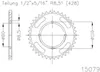 AFAM Kettenrad 10235-42 Hinten Stahl Produktbild-Vorschau 4