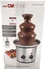 The image shows the packaging of a Clatronic chocolate fountain. Podgląd zdjęcia produktu