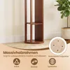 COSTWAY Celotelové zrkadlo s vešiakom na odevy, otočný Náhľad obrázku produktu 8