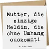 Mr. & Mrs. Panda Grußkarte Spruch Heldin Mutter - Weiß - Produktbild-Vorschau 1
