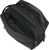 An open black toiletry bag with multiple compartments. Náhled obrázku produktu