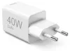 A white 40W GaN USB-C charger with European plug prongs. Anteprima dell’immagine prodotto