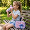Set Trinkflasche & Brotdose Disney Stitch, Flieder Blumen Produktbild-Vorschau 11