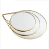 MISOU Spiegel Set von 3 Rund Gold Metall Wandspiegel Produktbild-Vorschau 5