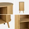 sweeek - Sideboard mit Schiebetüren und Regal, gerillter Produktbild-Vorschau 3