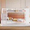 Letto a castello Sweiko 90x200 cm, scala di sicurezza con Anteprima dell’immagine prodotto 4