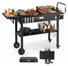 CHARIOT DE BARBECUE COSTWAY, table de barbecue pliante, Voir les images du produit 1