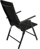 A black folding garden chair shown from a rear-diagonal angle against a white background. Produktbild-Vorschau