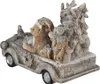 Clayre & Eef Figur Tiere 16x8x11 cm Grau Beige Polyresin Produktbild-Vorschau 3