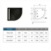 80x80x3cm  Runddusche Duschwanne mit Ablaufgarnitur Produktbild-Vorschau 4