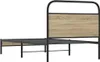 vidaXL Bettgestell ohne Matratze 90x200 cm Räuchereiche Produktbild-Vorschau 8