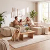 COMHOMA Ecksofa mit Schlaffunktion, 228cm Corduroy Produktbild-Vorschau 7
