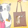 Mr. & Mrs. Panda Einkaufstasche Bär Seifenblasen - Braun Produktbild-Vorschau 2