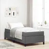 vidaXL Boxspringbett Dunkelgrau 90 x 190 cm Stoff Produktbild-Vorschau 2