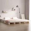 vidaXL Paletová postel 200x200 cm Borovicový masiv Náhled obrázku produktu 2