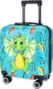 TheTrueC Kindertrolley 4 Rollen Dino  Rosa Produktbild-Vorschau 2