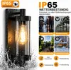 ZMH LED vintage buitenwandlamp, E27, zwart, IP65, Productafbeelding-voorbeeld 6