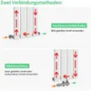 Diagrams showing two connection methods for a radiator. Produktbild-Vorschau