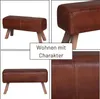 Sitzbank Adenike 118 cm – Lederbank mit Rillenpolsterung & Produktbild-Vorschau 5