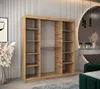 Šatní skříň se zrcadlem EWEHEDVIKA - šířka 180 cm, dub Náhled obrázku produktu 2