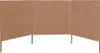 vidaXL 3 pezzi di tessuto frangivento 400 x 160 cm Taupe Anteprima dell’immagine prodotto 2