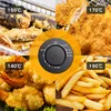 A collage of fried foods with temperature settings. Produktbild-Vorschau