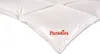 A close-up, angled view of a white comforter or duvet with diamond-shaped stitching. Produktbild-Vorschau
