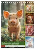 Schwein gehabt (Tischkalender 2027 DIN A5 hoch), CALVENDO Produktbild-Vorschau 1