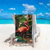 FEBE Strandtuch XXL 100x180 cm Flamingo Badetuch Groß 100% Produktbild-Vorschau 5