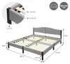 ML-Design Polsterbett 180x200 cm Grau Doppelbett mit Produktbild-Vorschau 7