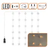 Cortina de luces LED con 30 estrellas - 90 x 120 cm - con Vista previa de la imagen del producto 2