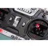 A close-up view of a remote control for an RC drone or aircraft. Produktbild-Vorschau
