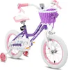 HILAND 14 Zoll Mädchen Kinderfahrrad mit Korb & Bändern, Produktbild-Vorschau 1