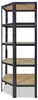 shelfplaza BLACK 180x70x40cm Cornered Shelf v černá Náhled obrázku produktu 6