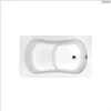 Rechteckige Badewanne - 120 x 70 cm - mit weißer Produktbild-Vorschau 2