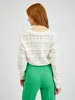 Orsay Cremefarbene gemusterte Strickjacke für Damen Produktbild-Vorschau 2