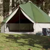 vidaXL Tipi-Familienzelt 8 Personen Grün Wasserdicht Produktbild-Vorschau 2