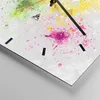 Wanduhr - Quadrat - Glasuhr - Karte Welt modern - 30x30cm - Produktbild-Vorschau 5
