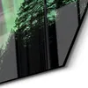 DEQORI Glasbild Echtglas 40x35 cm 'Polarlichter im Wald' Produktbild-Vorschau 5
