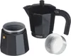 Monix Vitro-Noir, Kawiarka moka, Czarny, Aluminium, 3 kub., Podgląd zdjęcia produktu 3