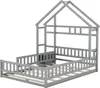 Sweiko 140 x 200cm Kinderbetten, Flachbetten, Hausbetten Produktbild-Vorschau 7