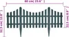 vidaXL Bordure de pelouse 17 pcs. Vert 10 m PP Voir les images du produit 8