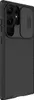 A black phone case with a sliding camera cover is shown from a diagonal angle. Anteprima dell’immagine prodotto